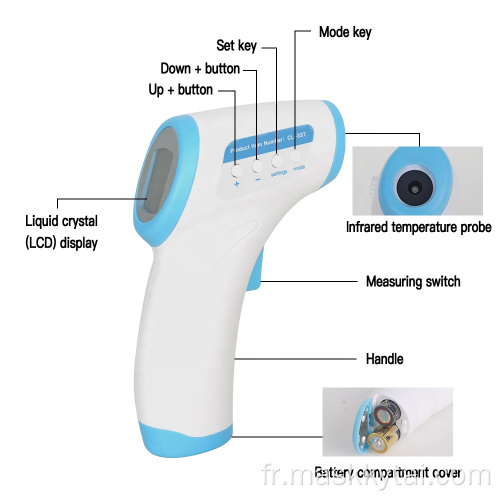 Pistolet à thermomètre infrarouge sans contact